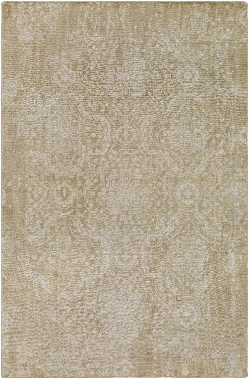 Refined Traditional Hand Knotted Wool Area Rug Layered Decor