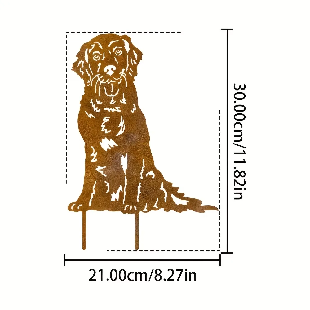 Dog Silhouette Garden Stake