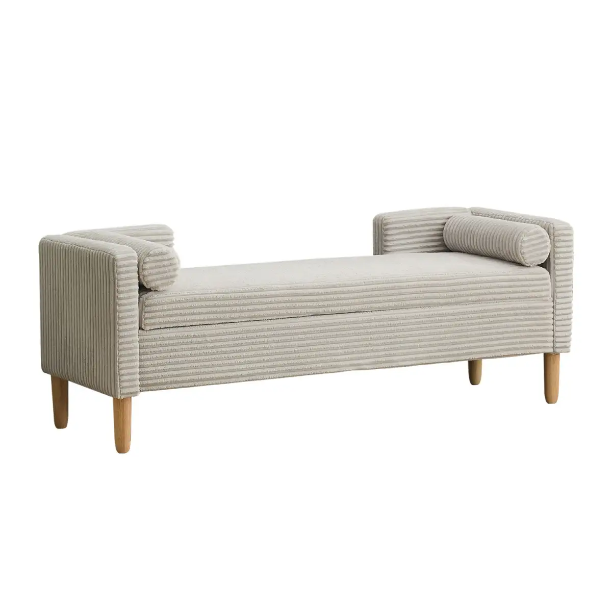 Corduroy Accent Bench