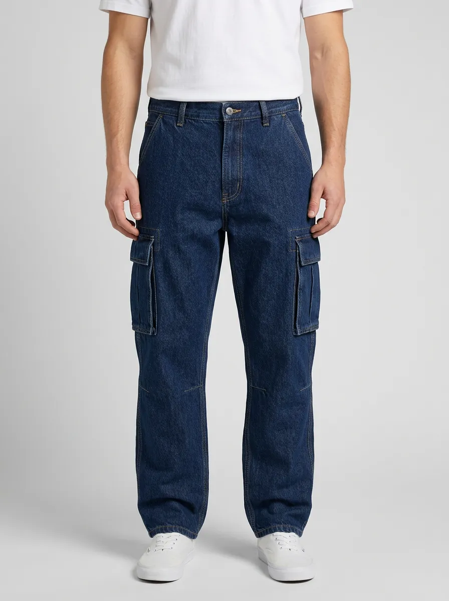 Modern Functional Cargo Denim Pants