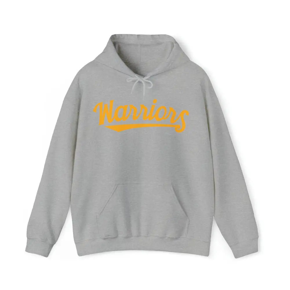 Script Blue Accent Gold Accent Team Graphic Pullover Hoodie