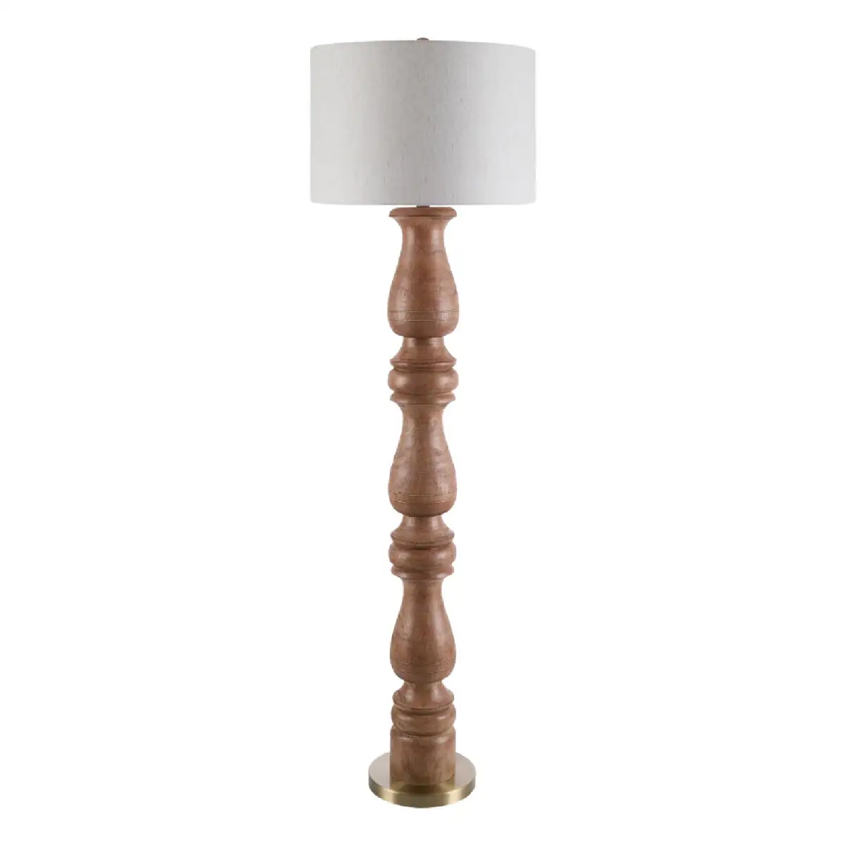 Statement Linen-Shade Floor Lamp