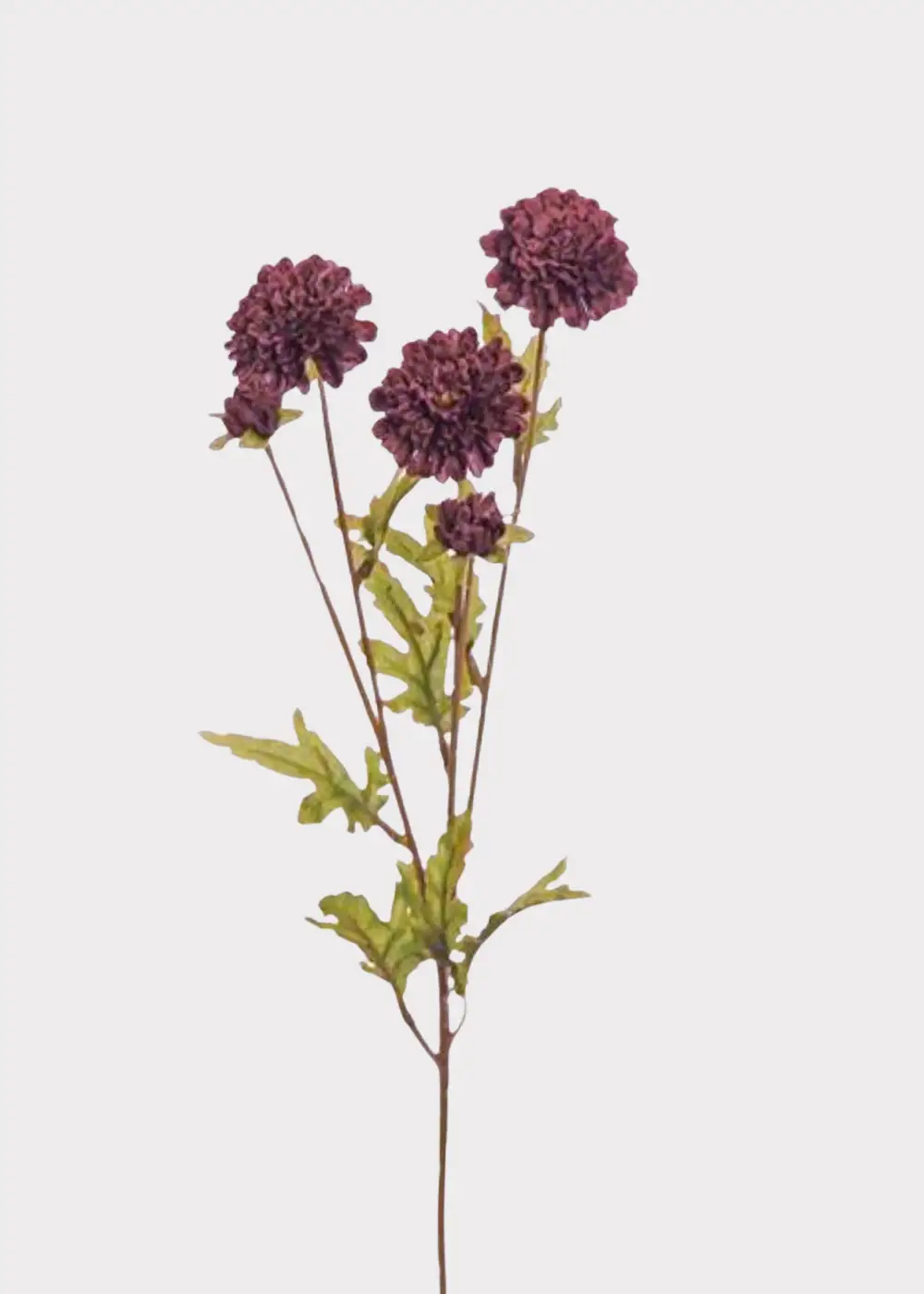 Artificial Pompon Mums Floral Stem