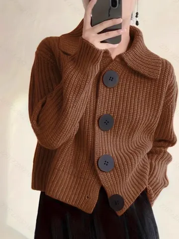 Oversized Knit Coat
