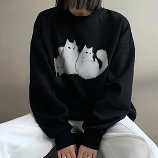 Laidback Everyday Cat Sweatshirt