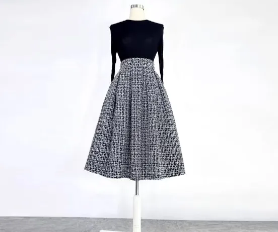 Street Everyday Casual Wool Skirt