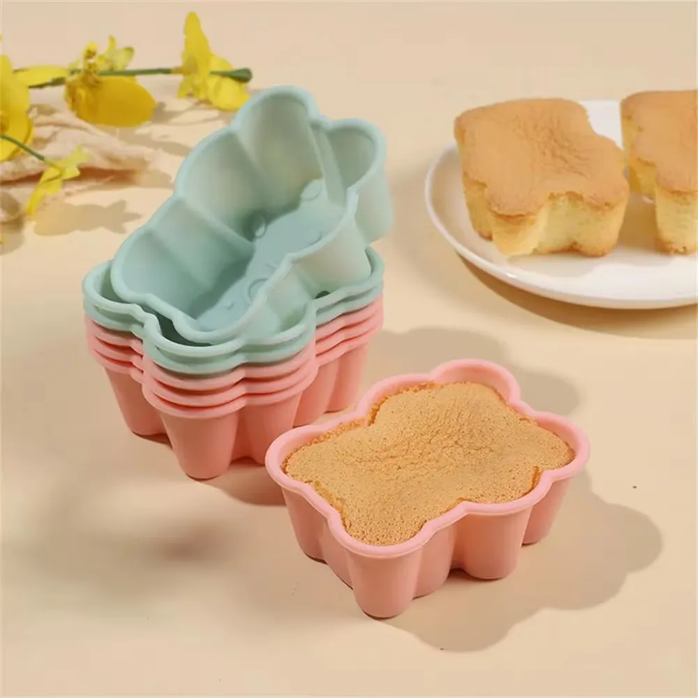 3 Pcs Bear Shape Silicone Cake Molds