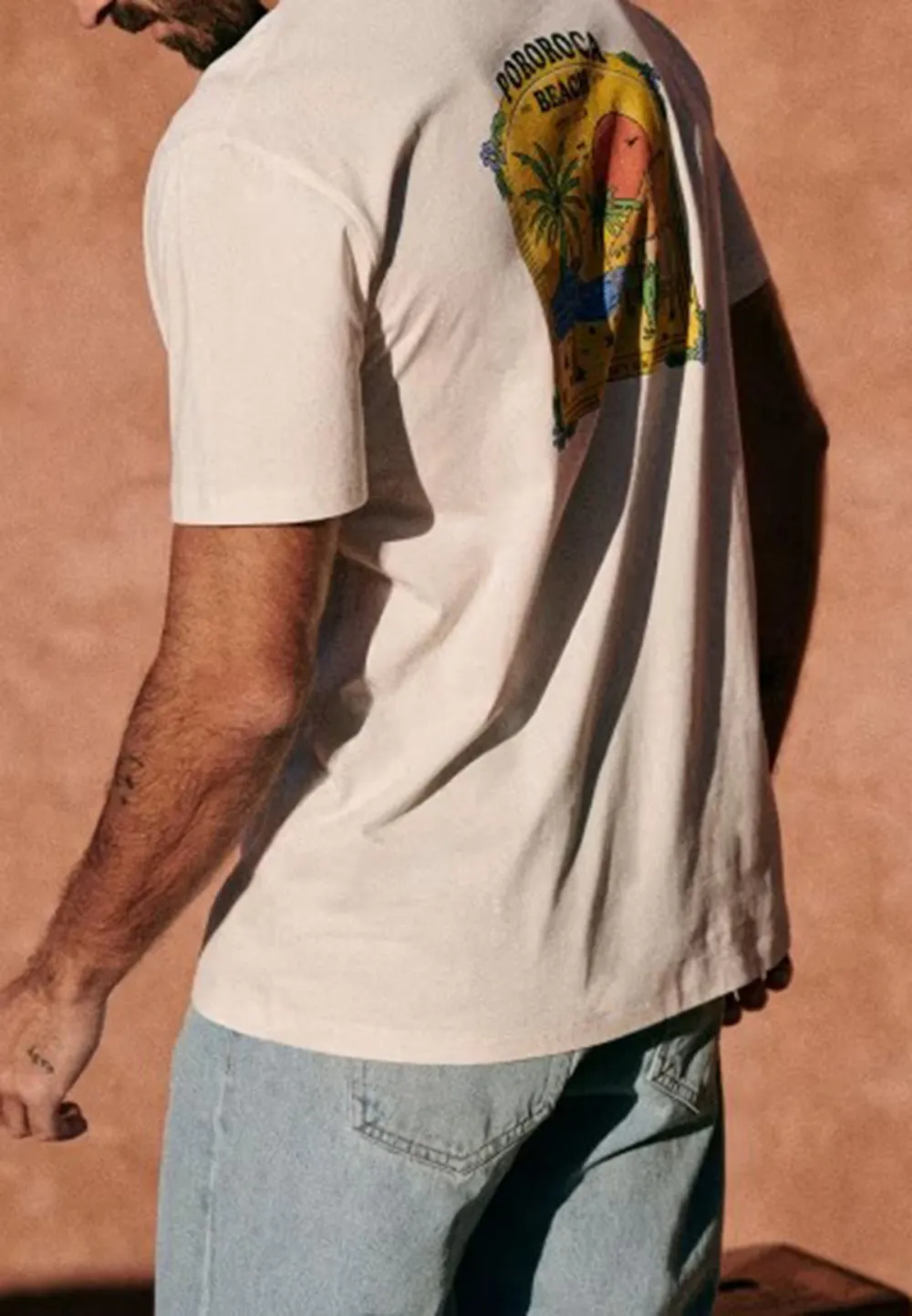 White Small Logo Print Short Sleeve T-Shirt