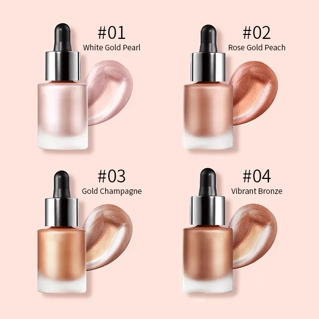 New Product  Duo-chrome Body Highlighter Liquid Drops Glitter Face Body Sparkle Highlighter