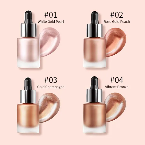 New Product  Duo-chrome Body Highlighter Liquid Drops Glitter Face Body Sparkle Highlighter
