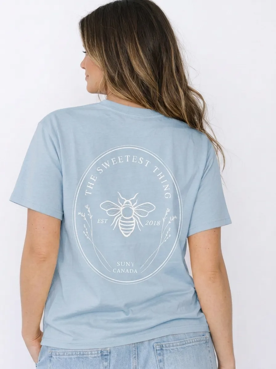 Women's Bee Nature Lover The Sweetest Thing Printed T-shirt