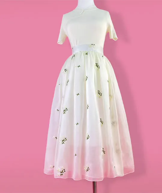 Simple Casual Everyday Casual Floral Skirt