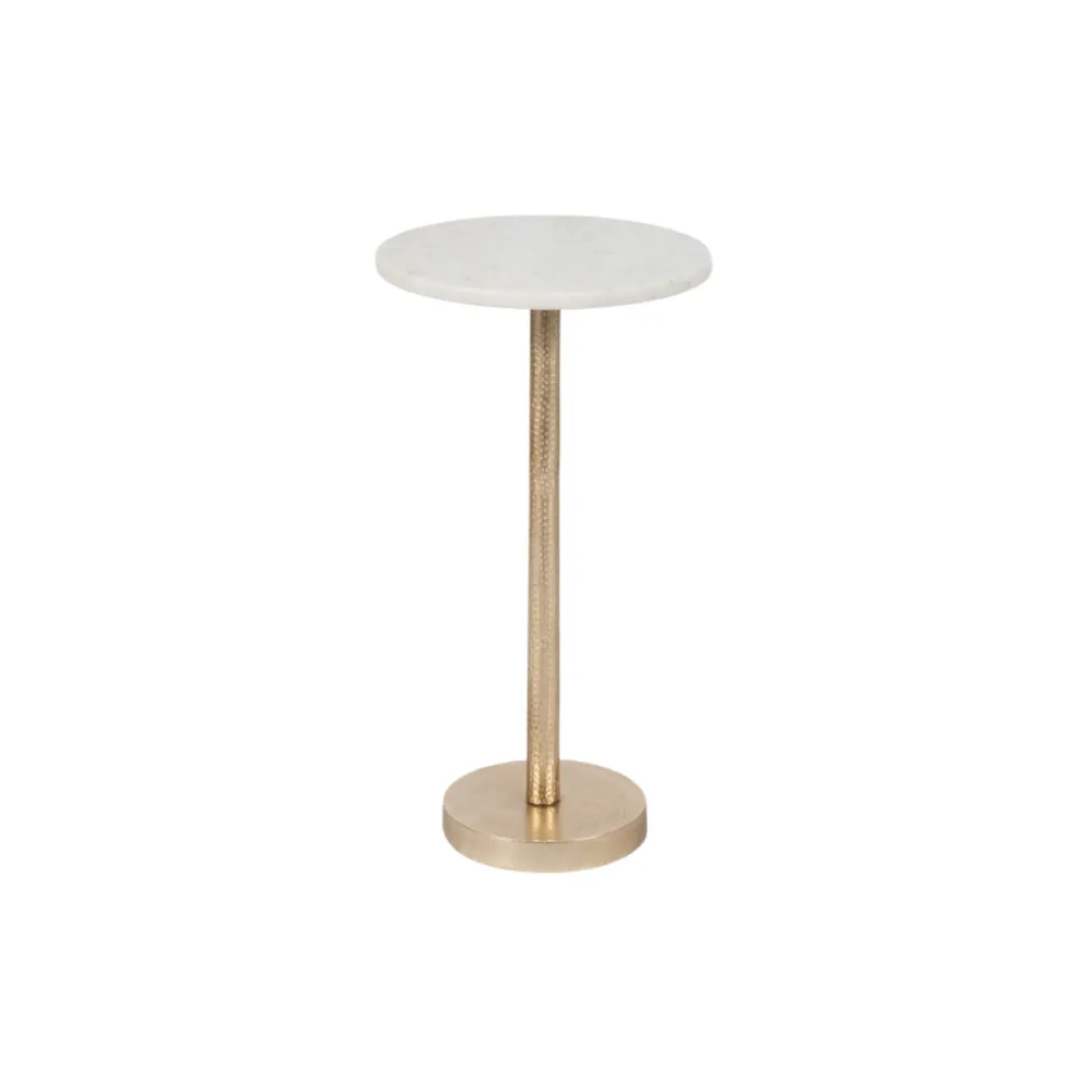 Marble Accent Drink Table