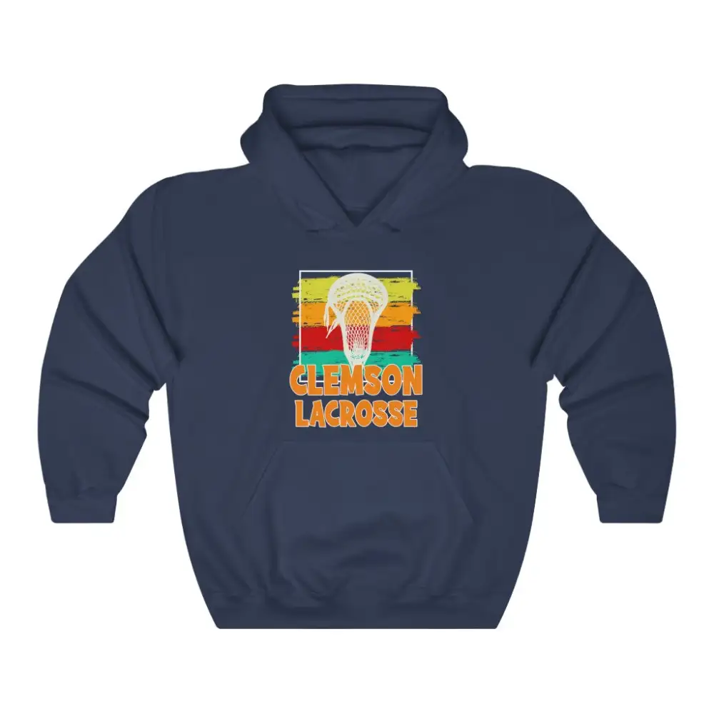Brush Stroke Lacrosse Graphic Pullover Hoodie