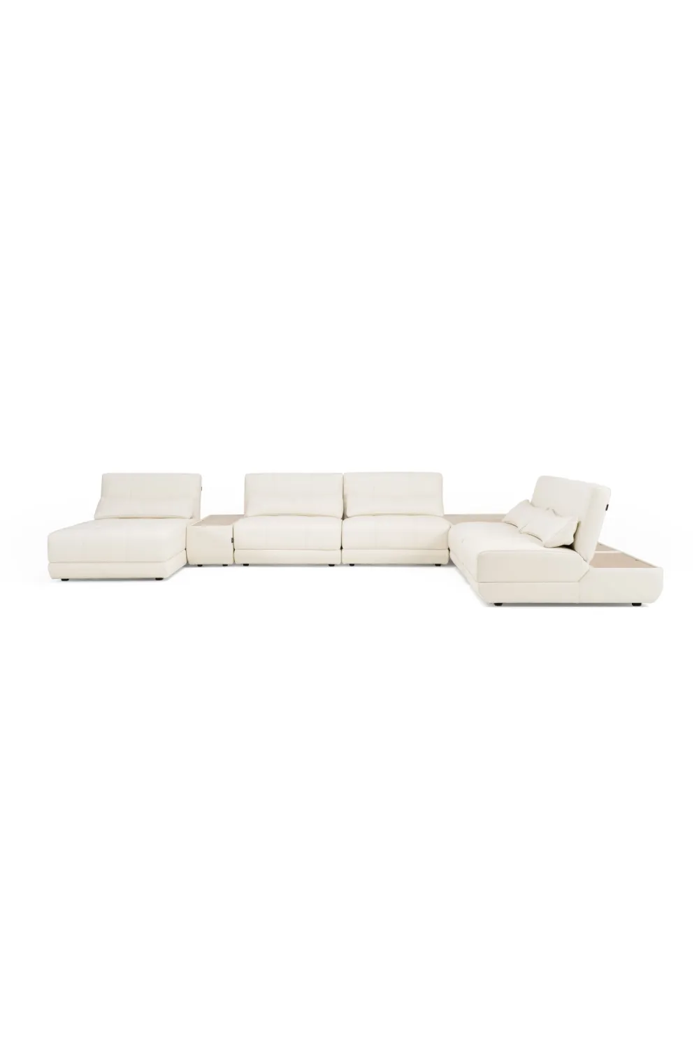 Relaxed Modular Leather Sofa
