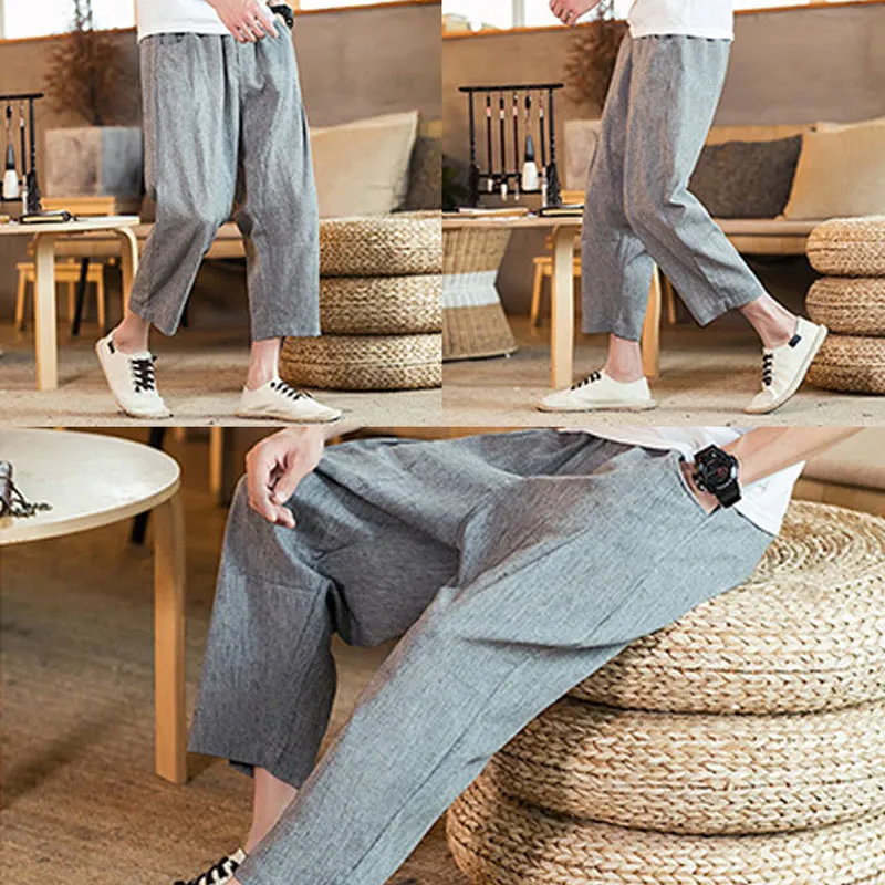 Drawstring Elastic Waist Pants