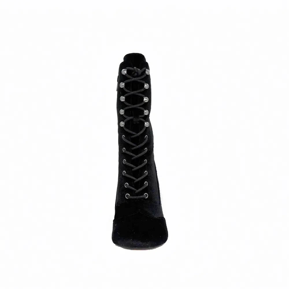 Velvet Victorian Ankle Boots