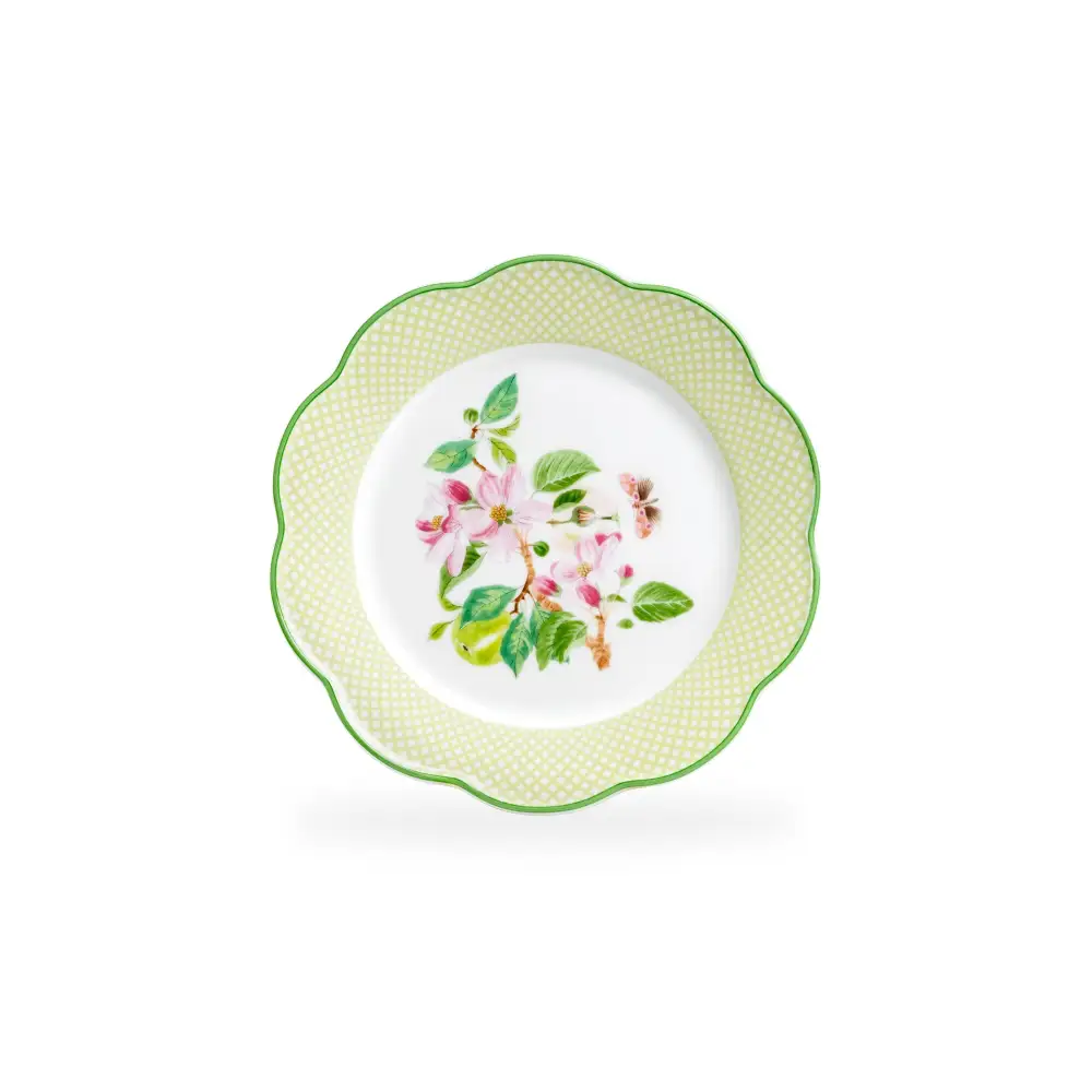 Apple Blossom Lattice Bone China Appetizer Plate