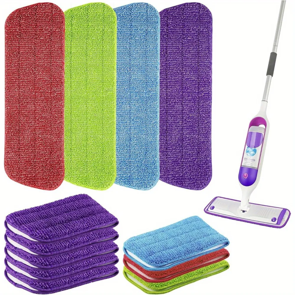 Multi-Color Microfiber Mop Pad – Compatible with Spray Mops