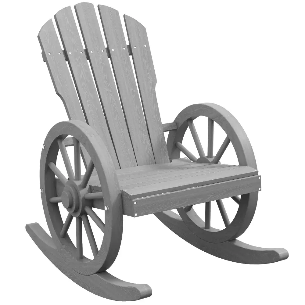 Rocking Wooden Reclining Garden Chair