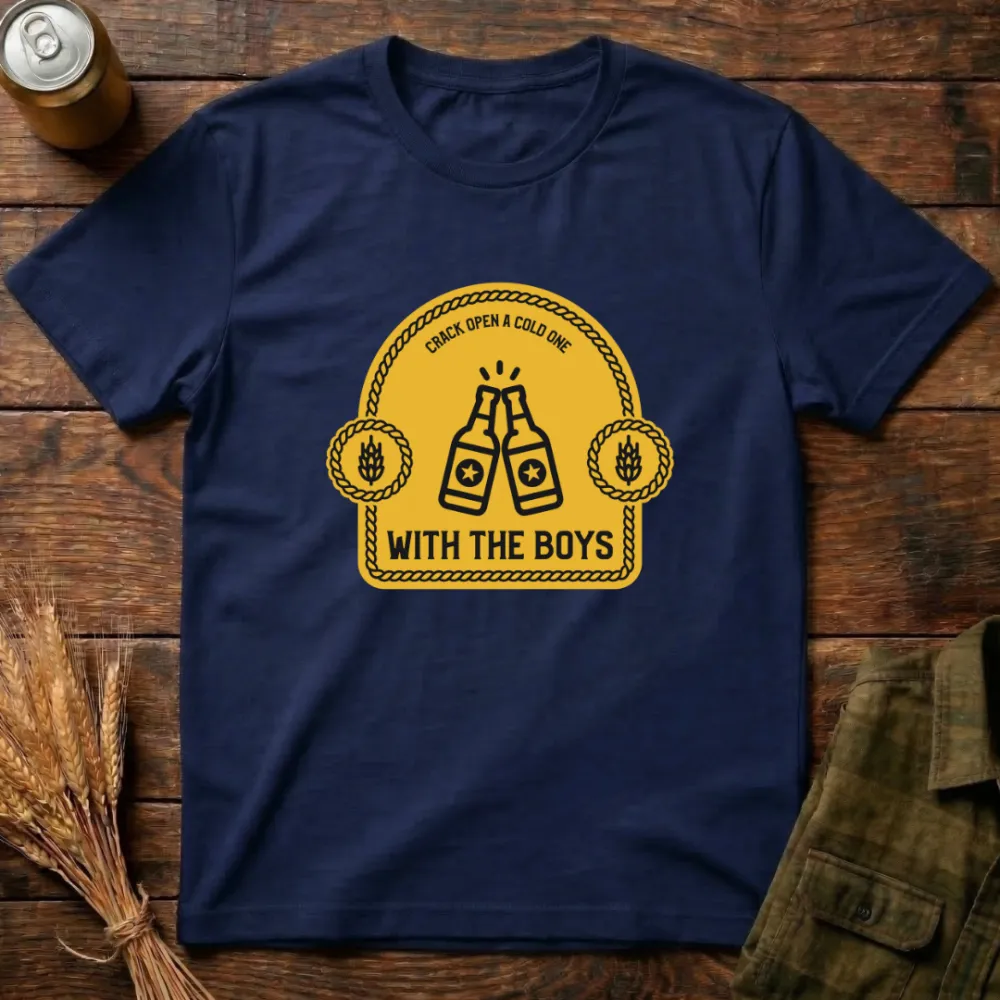 With The Boys Graphic Cotton T-Shirt