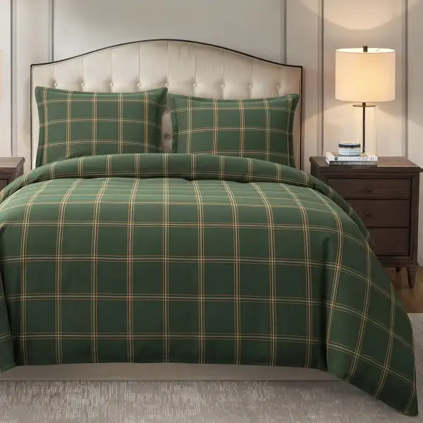 Faux Fur Herringbone Duvet Cover Set
