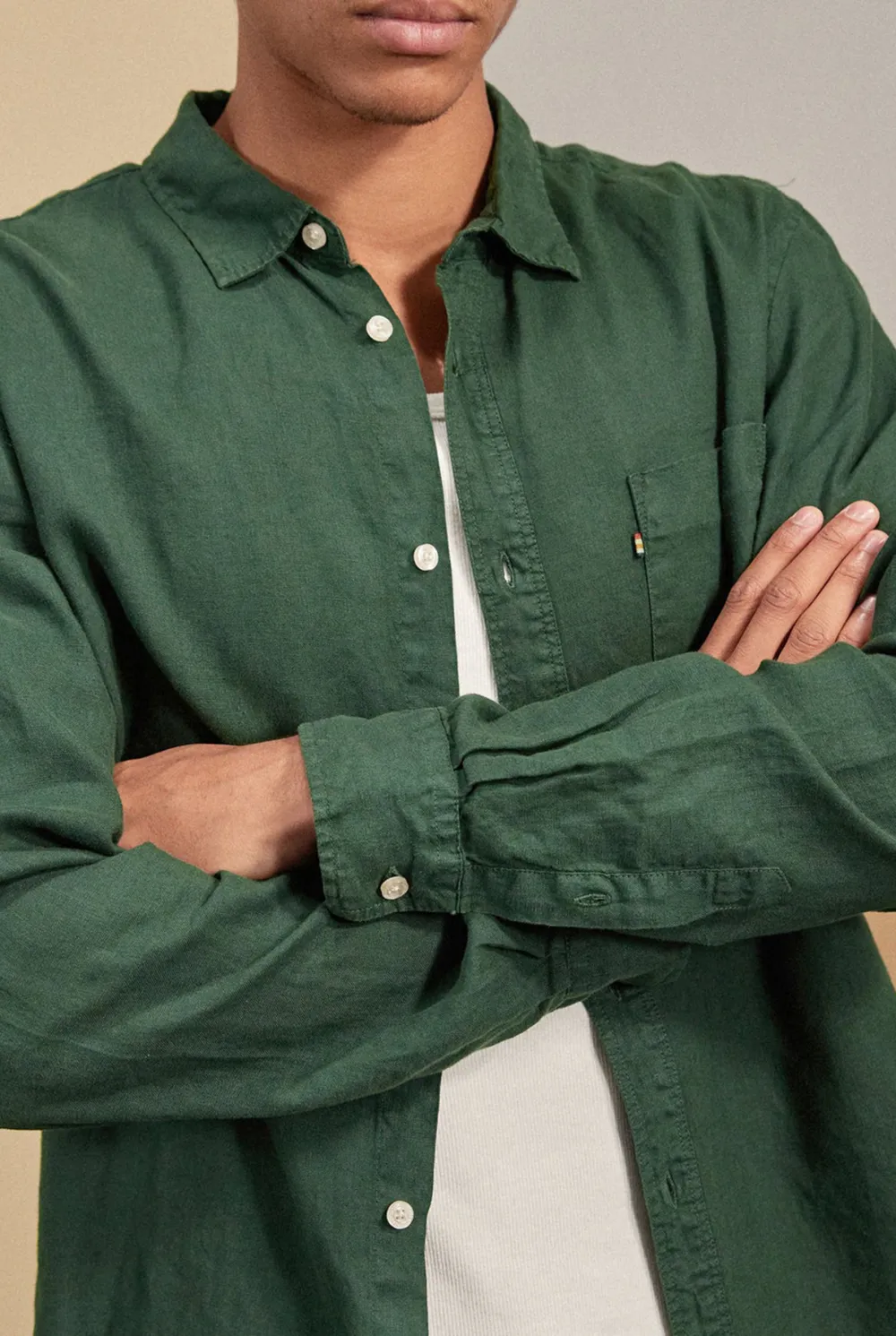 Classic Cotton Casual Long Sleeve Button Up Shirt