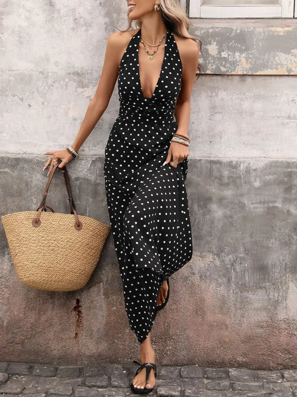 Halter Strapless Maxi Dress