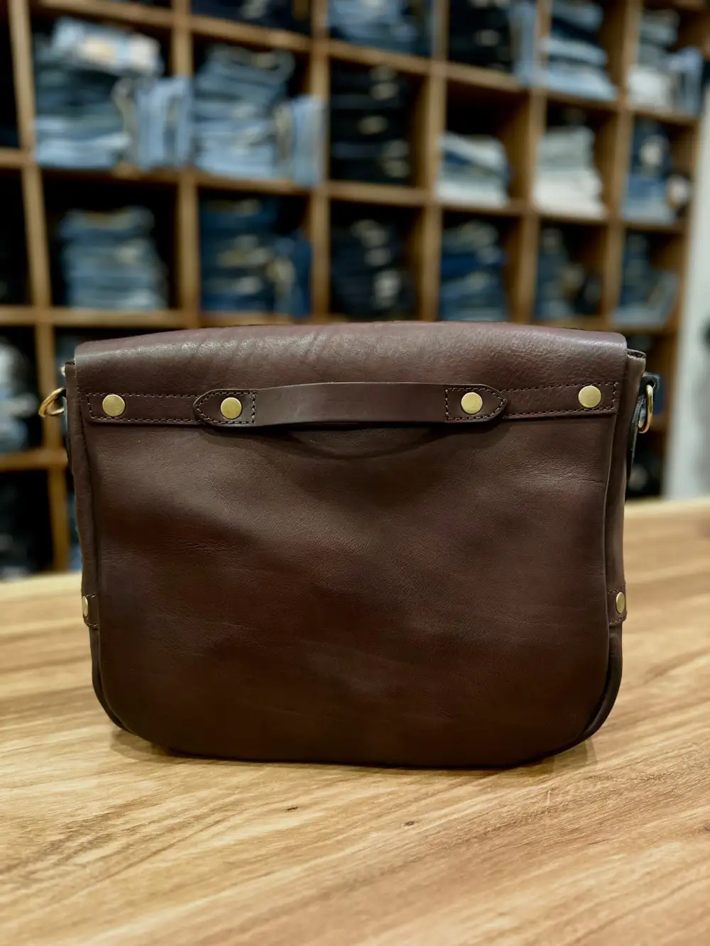 Leather Postman Shoulder Bag