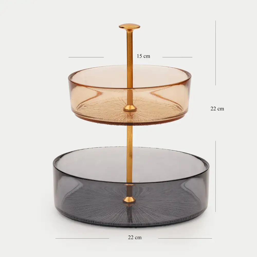 Amber Grey Dessert Stand