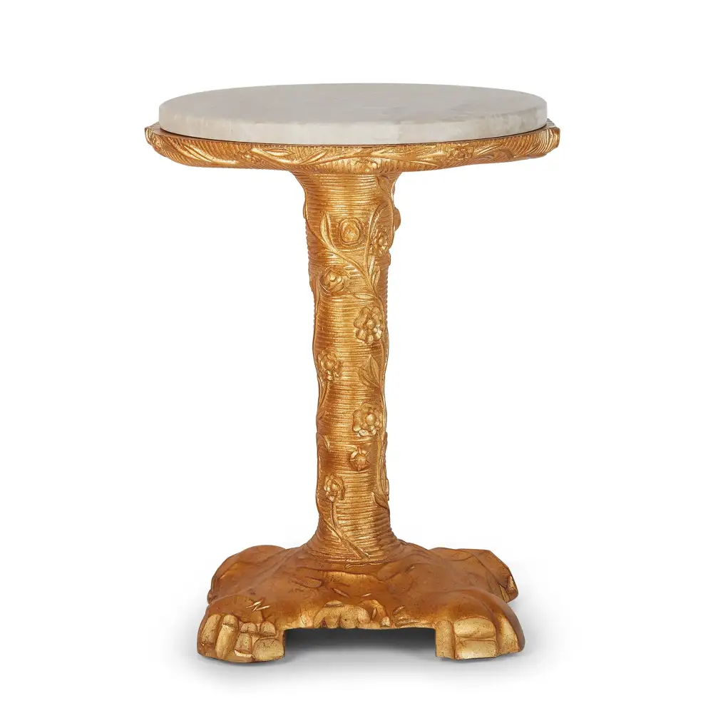 Refined Marble Drinks Table
