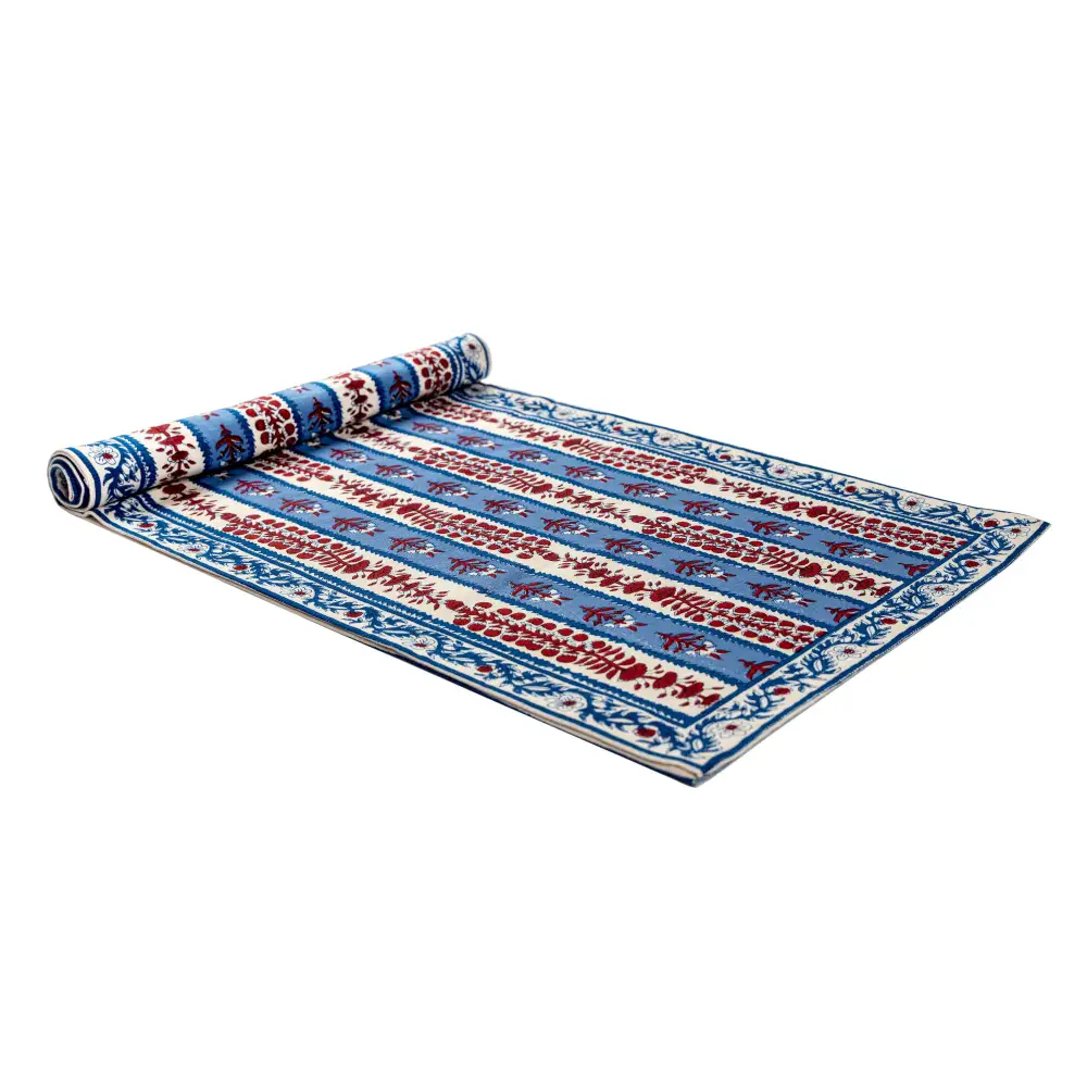Soft Botanical Cafe Table Runner