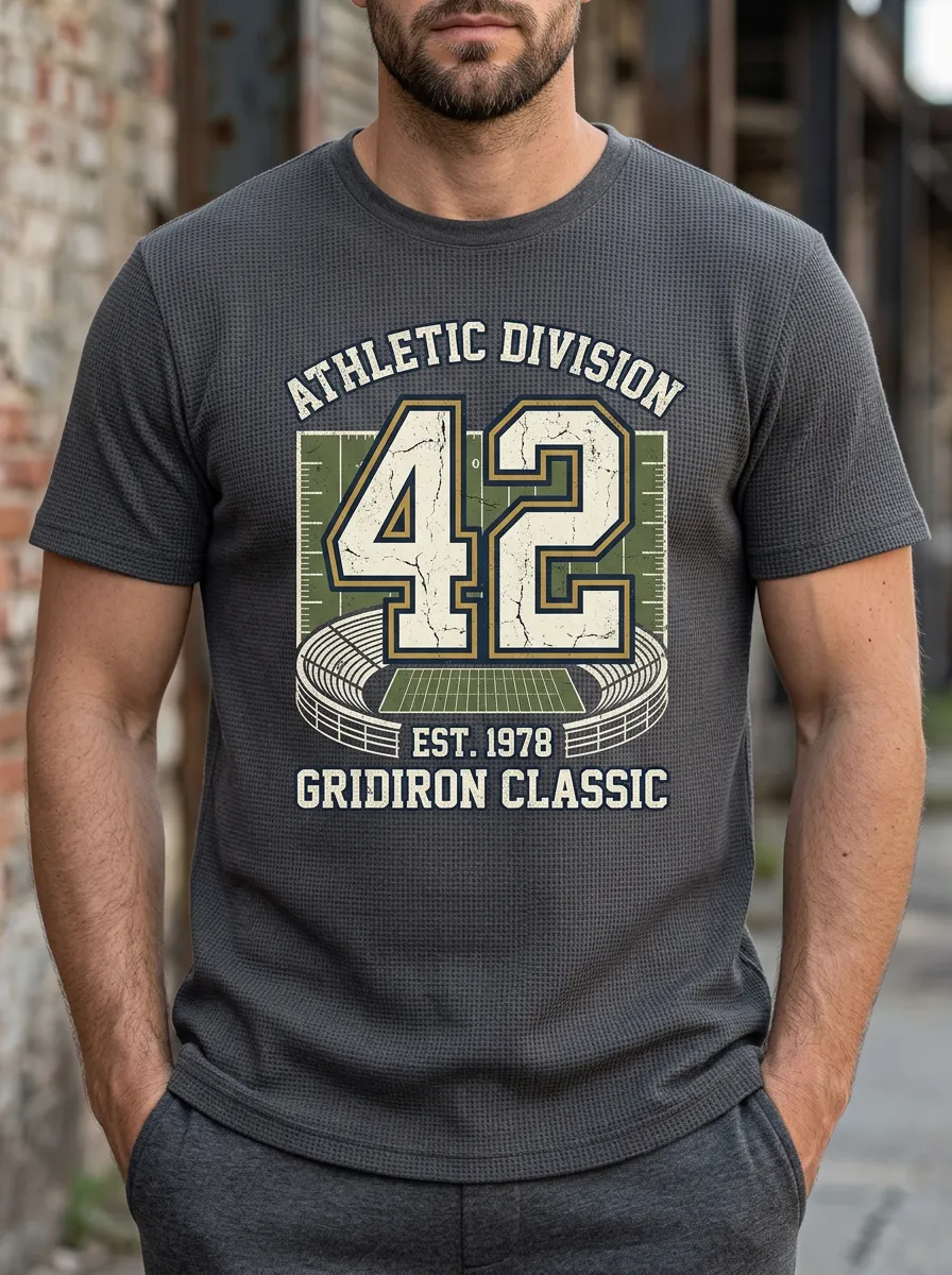 Men's Field Gridiron Helmet Graphic T-Shirt