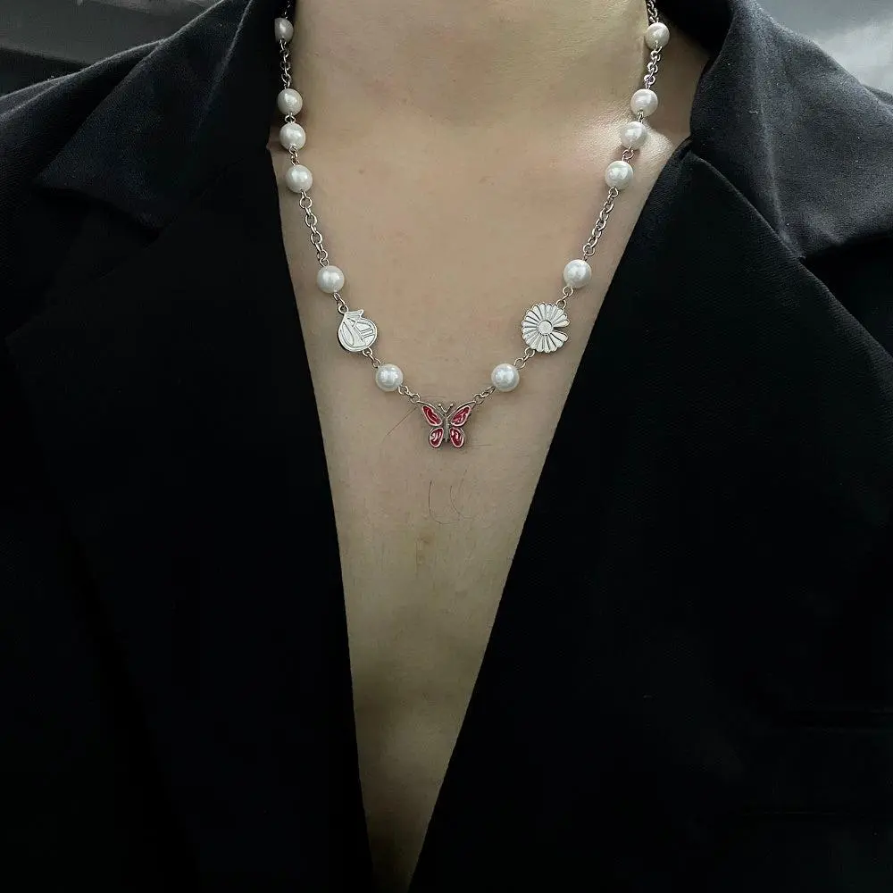 Pearl Accent Chain Necklace