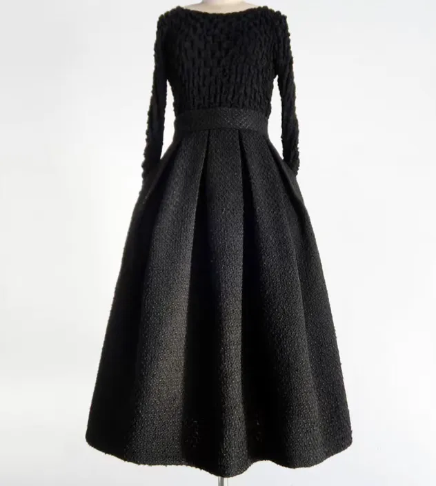 Practical Layering Everyday Casual Wool Skirt