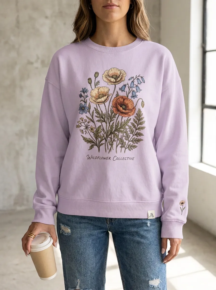 Wildflower Collective Botanical Sweatshirt