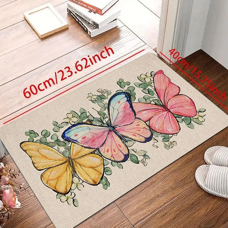 Butterfly Floral Entry Mat