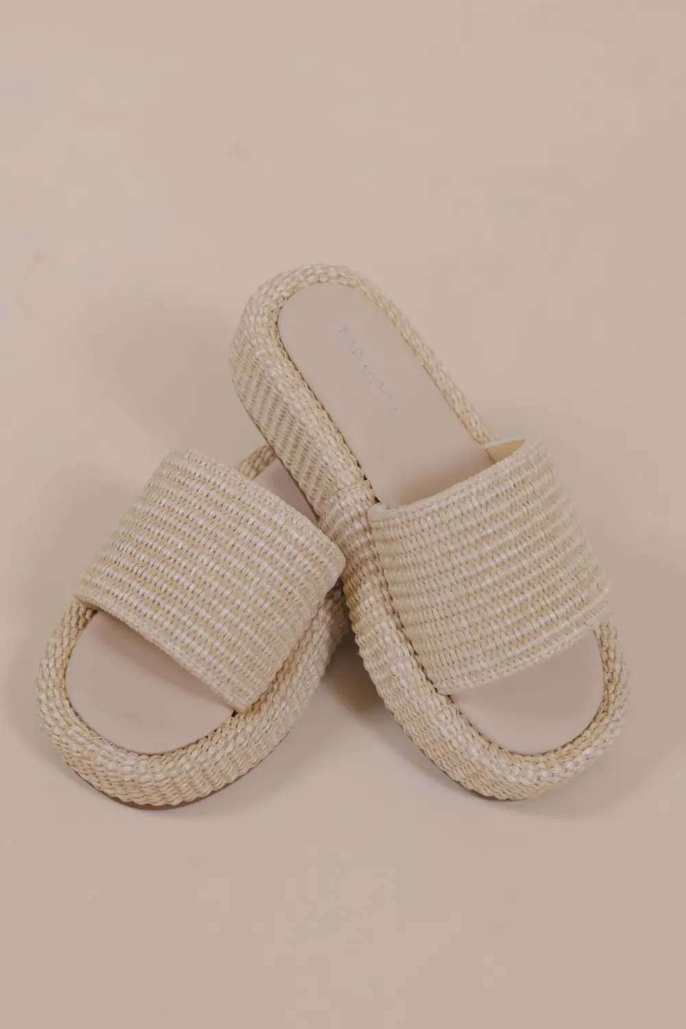 Platform Woven Flats Sandals