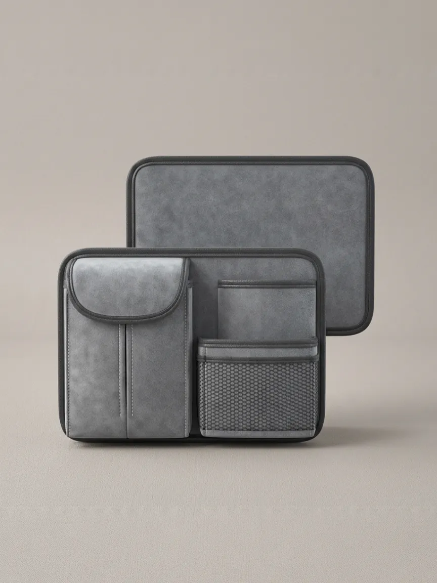 Car Back Seat Organizer Grey