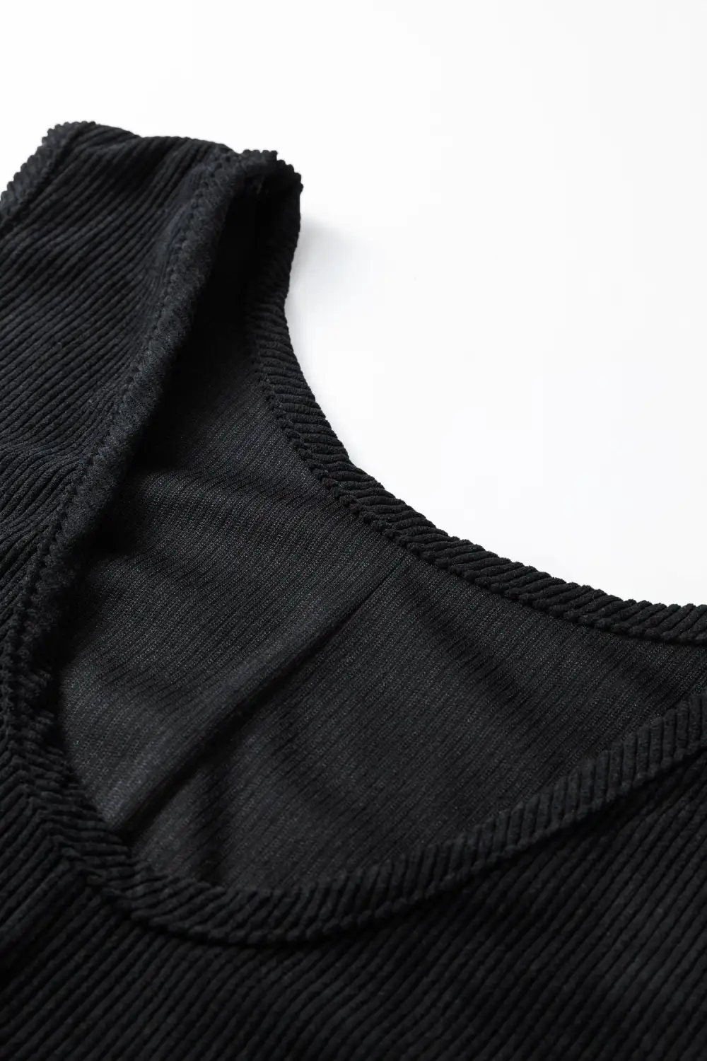 Balanced Detail Corduroy Pocketed Sleeveless Mini Dress