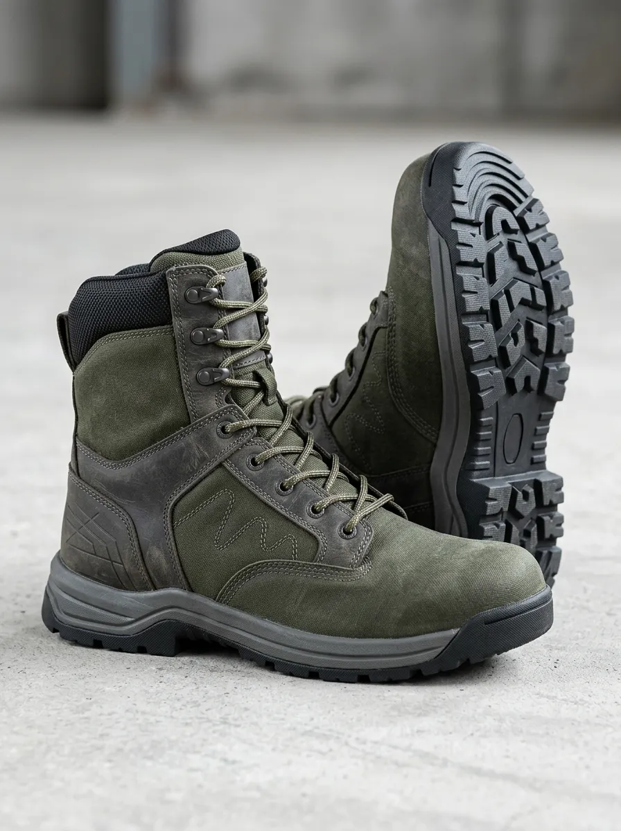 Unisex Modern Tactical Outdoor Print Work Boots