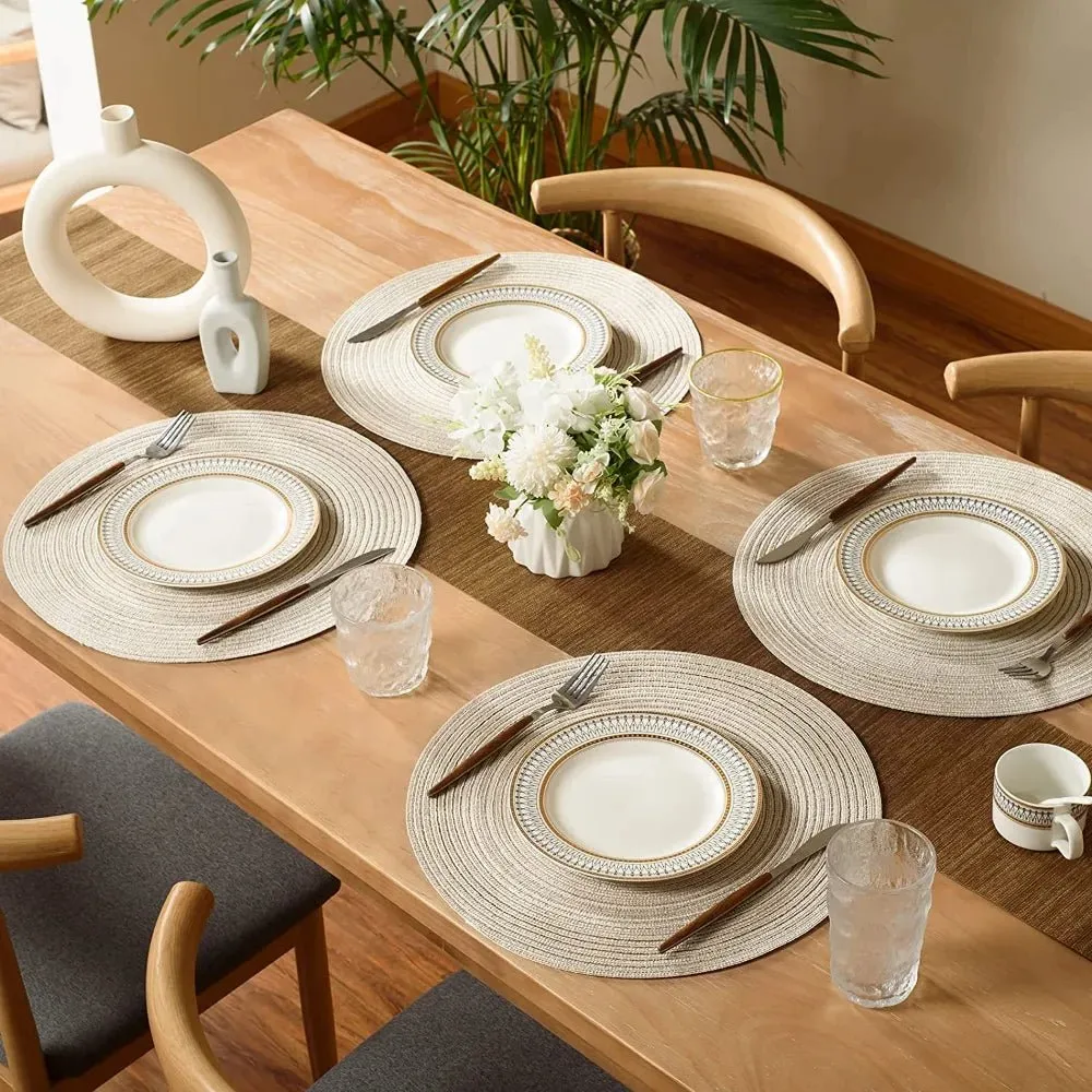 Round Placemat And Coaster Set