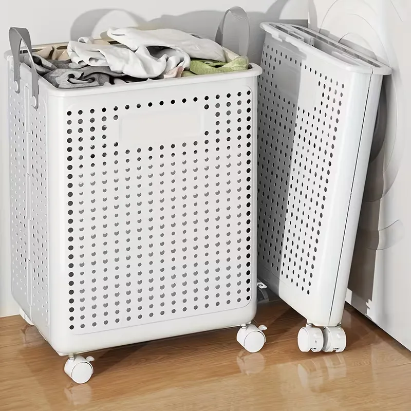 Rolling Ventilated Laundry Basket