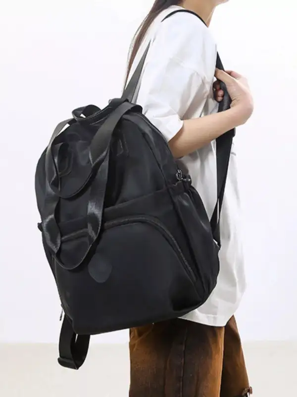 Textured Casual Backpack