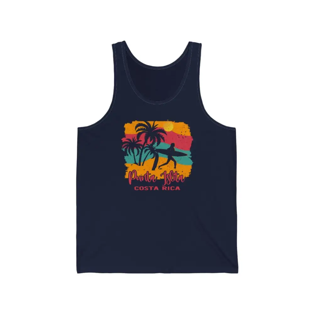 Beach Surf Sunset Graphic Tank Top