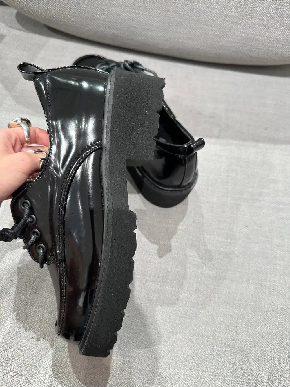 Low Profile Contemporary Faux Leather Everyday Flats