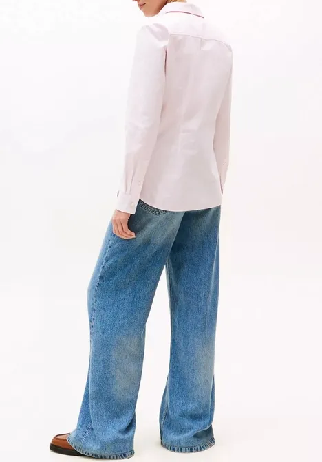Pink Solid Casual Shirt