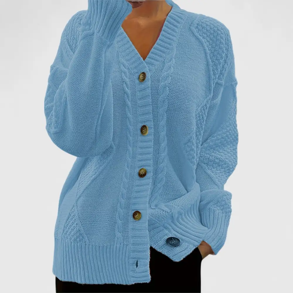 V-Neck Relaxed Cardigan