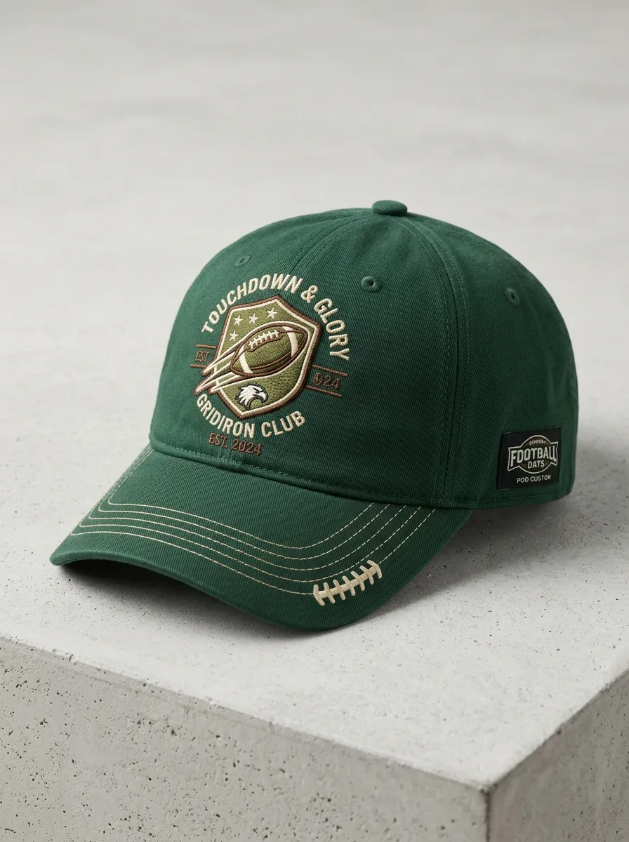 Embroidered Gridiron Club Bucket Hat