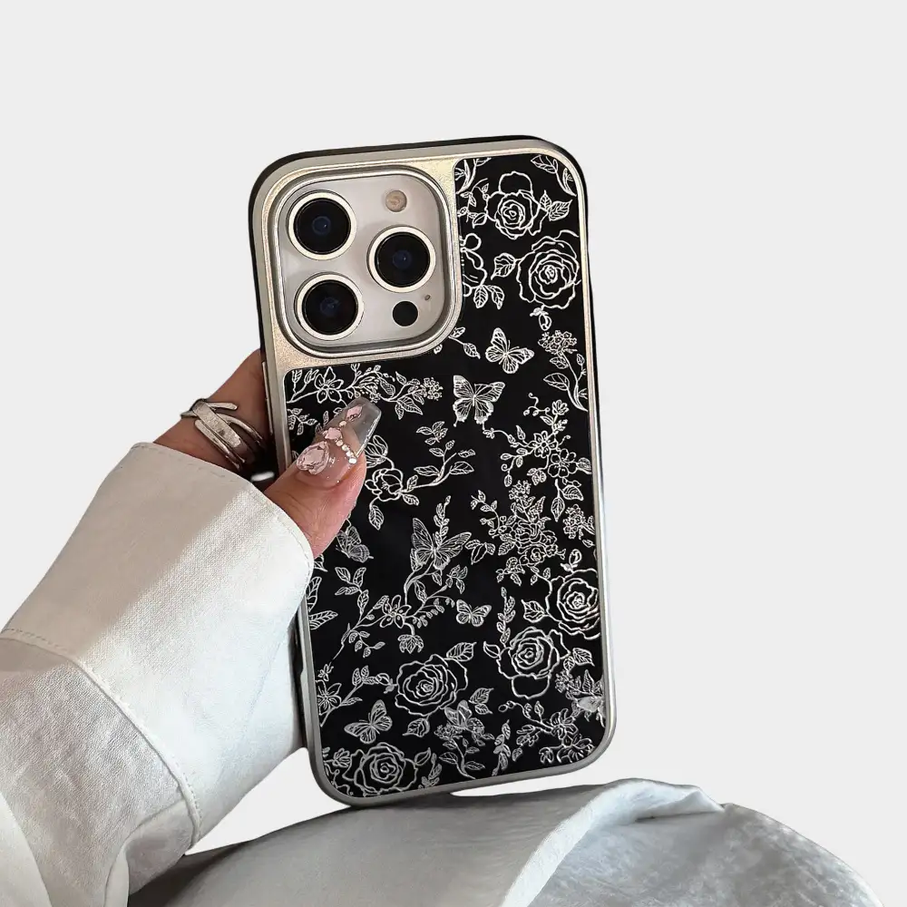 Floral Butterfly Glossy Phone Case